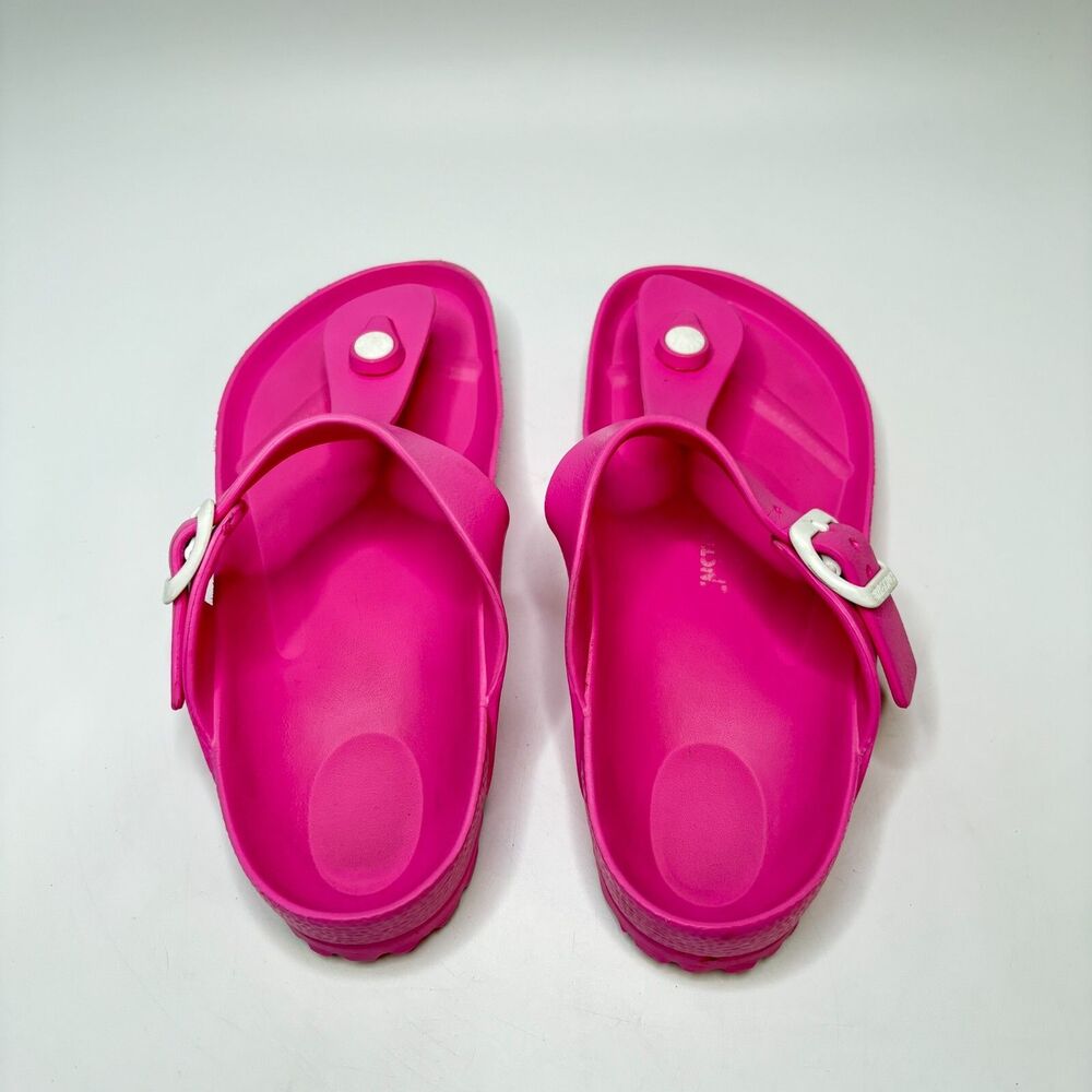 BIRKENSTOCK Gizeh Pink White Eva Sandals Summer Beach Womens Sz Eu 38/US 7-7.5 - Picture 3 of 8